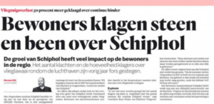 Schiphol. Klagen helpt niet?